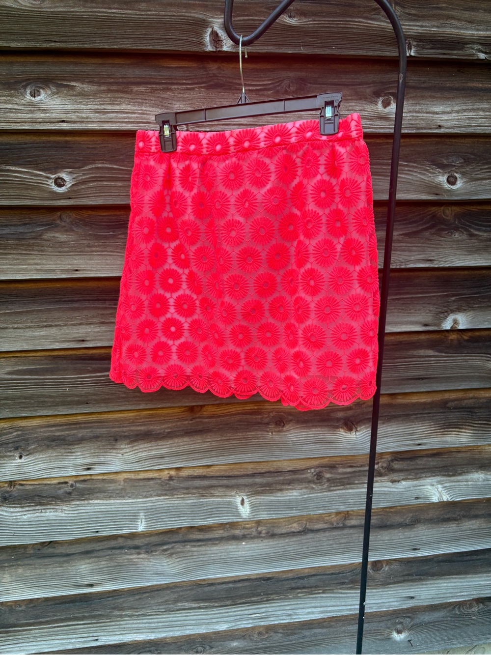 Lilly Pulitzer Neon Pink Eyelet Mini Skirt